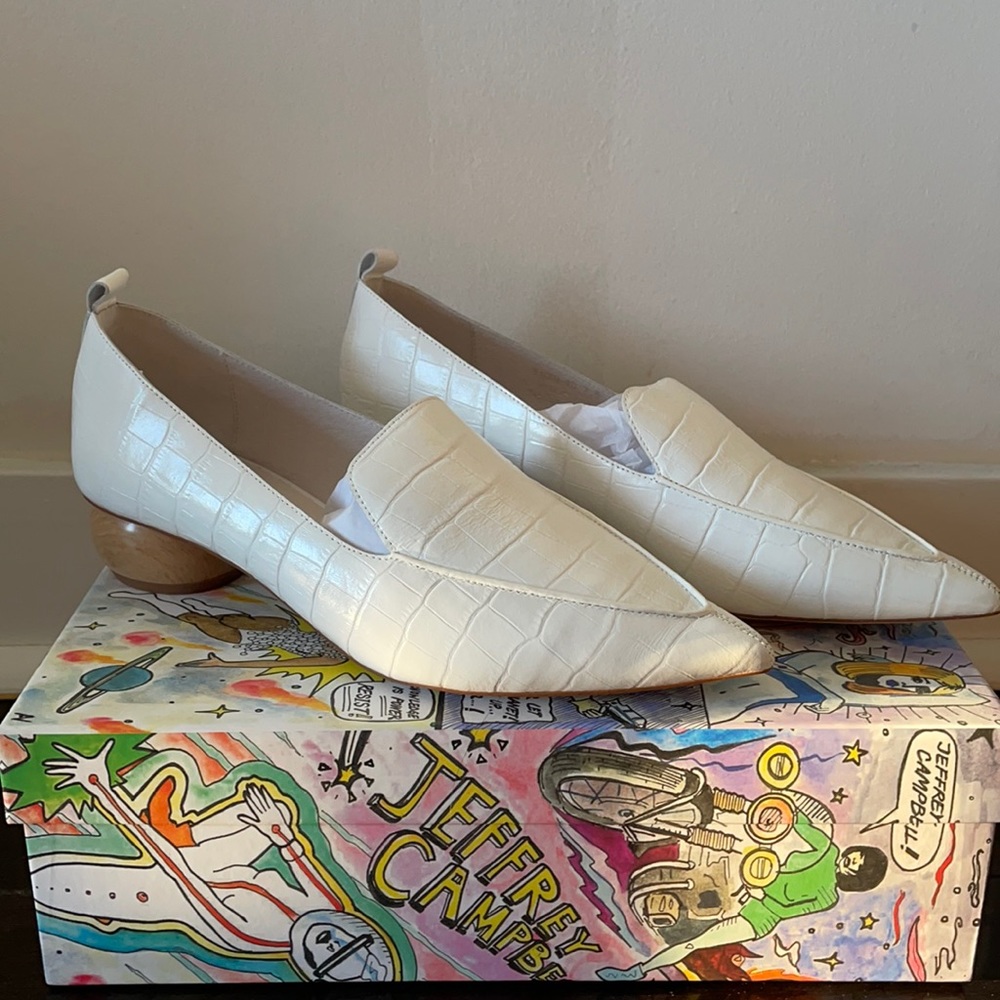 White loafers